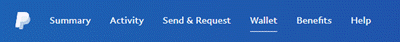 Step 1 - Select PayPal Wallet Step 1 - Select PayPal Wallet