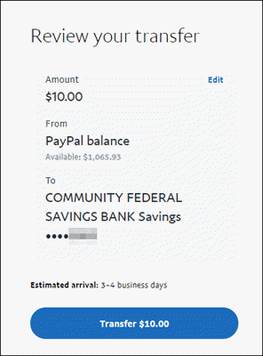 Step 6 - Review transfer Step 6 - Review transfer